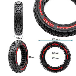 Puna guma 10x2.152-6.5 Crvena Offroad