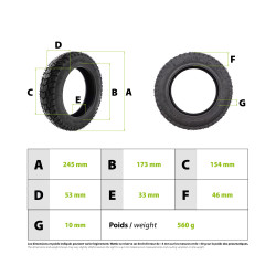 Vanjska guma 10x2.125 6.1" - off road