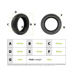 Vanjska guma 80/55-6.5 tubeless
